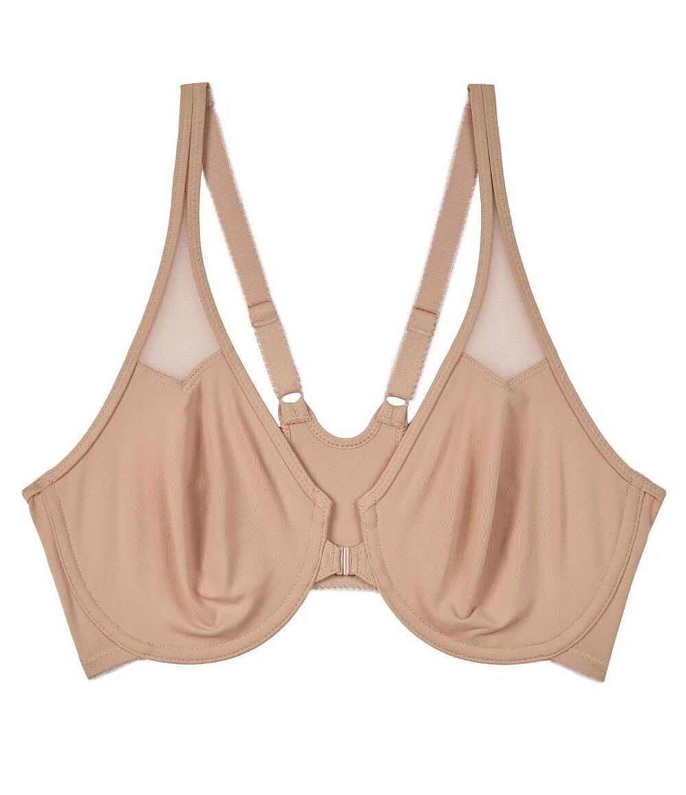 Wacoal Body by Wacoal Racerback Underwire Front Close Bra Toast 38C